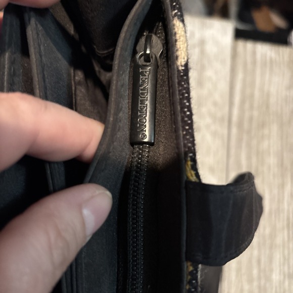 PENDLETON Wool Southwestern Blanket Bag Aztec Carry All RARE - Picture 12 of 13